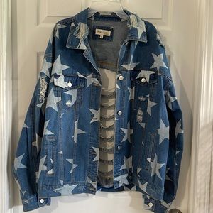 Star Denim Jacket (Peach Love)